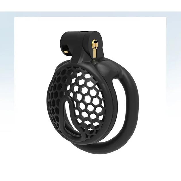 Flat Chastity Lock Bondage Breathable Cock Cage with 4 Rings SM Abstinence Chastity Device Anti Cheating Gay Male Adult Sex Toys
