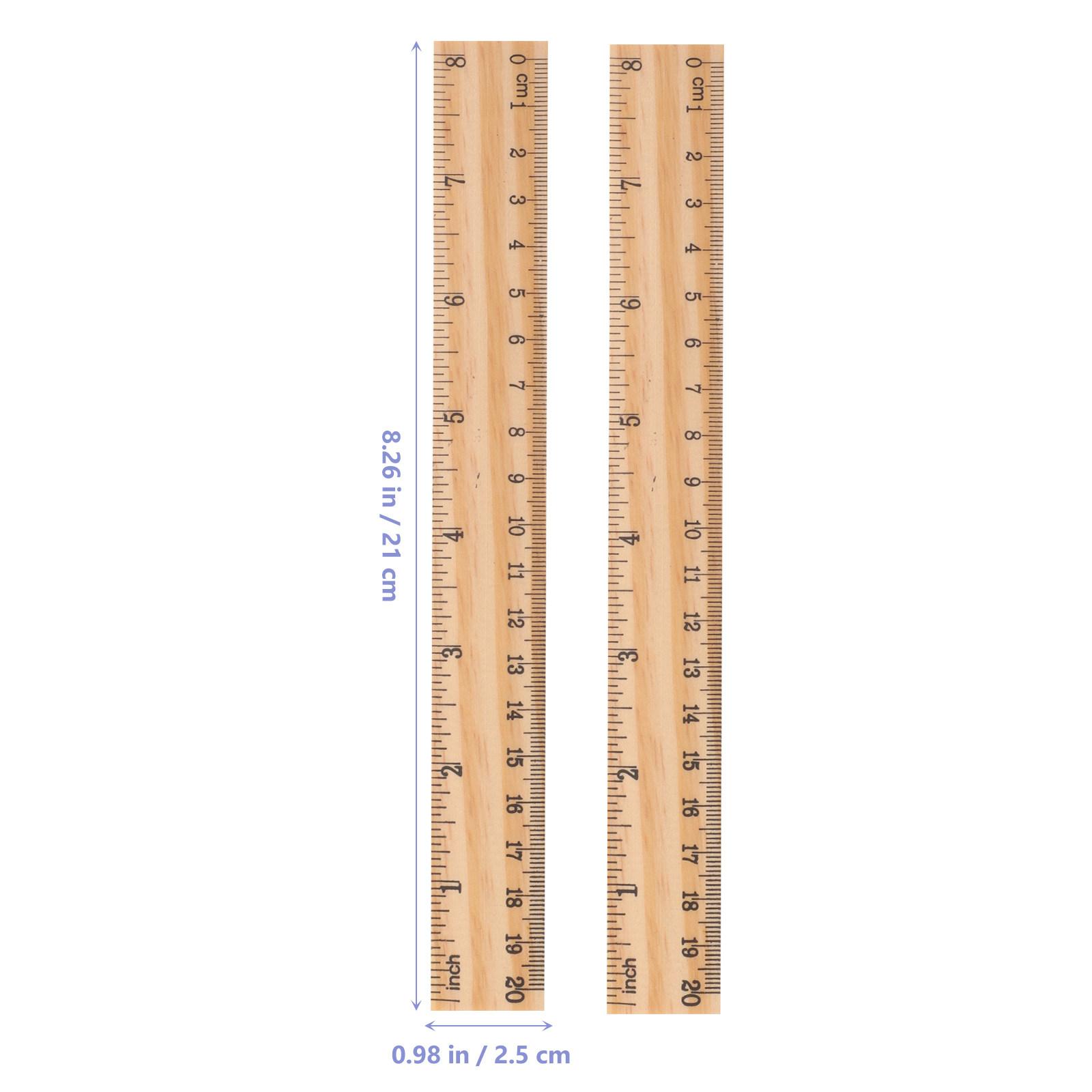 

30Pcs 20Cm Wooden Ruler Set Precision Straight Edge Measuring Tool for Classroom Study Office Architecture Math