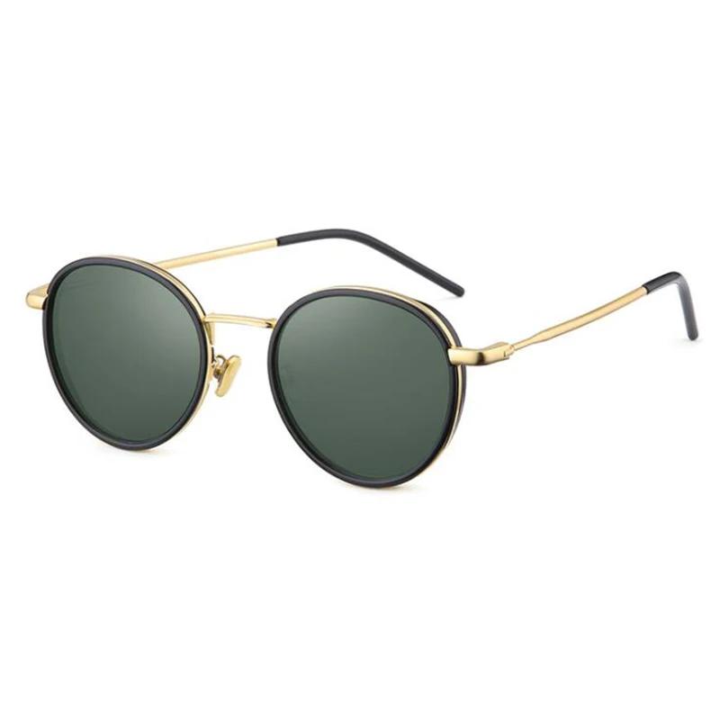 Retro Street Shooting Ladies Sunglasses Famous Luxury Brand Design Round Frame Women'S Glasses Prescription 0 -0.5 -0.75 To -6.0