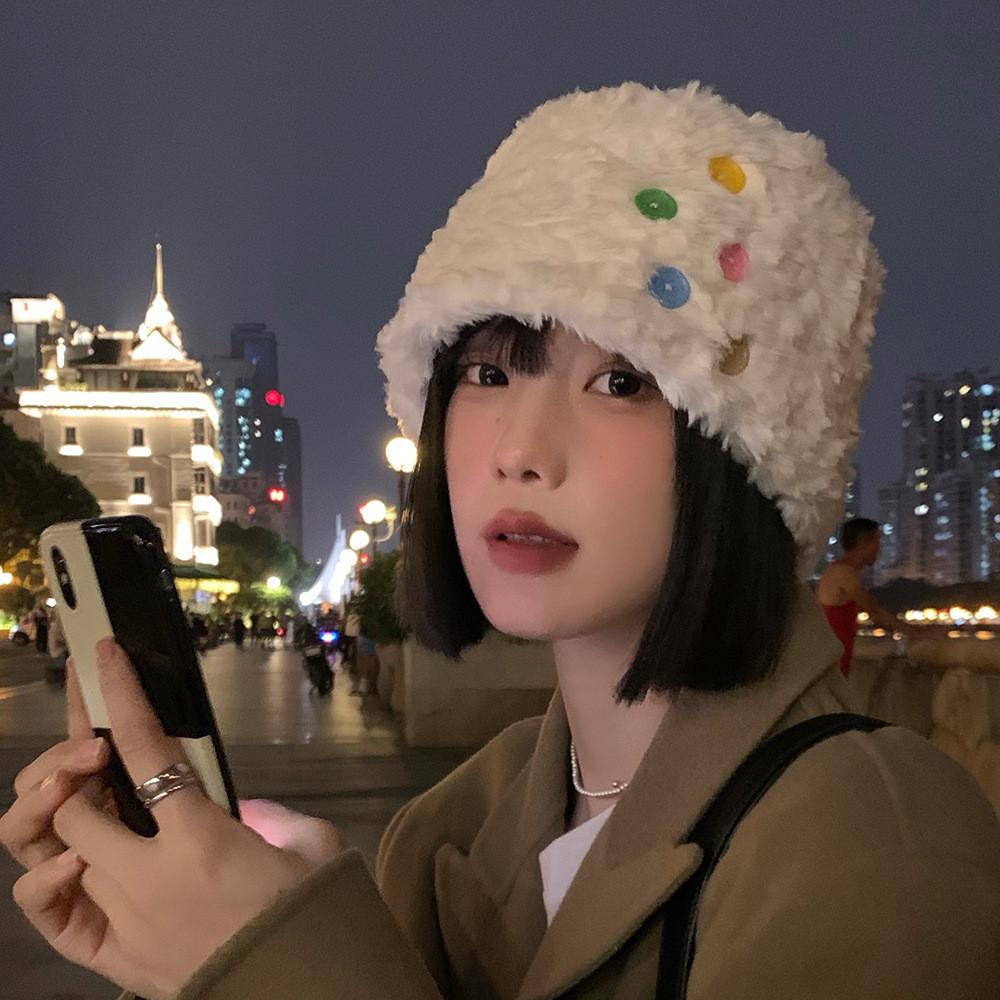 Fashionable Cotton Fisherman Hat For Women Warm Winter Hat Bucket