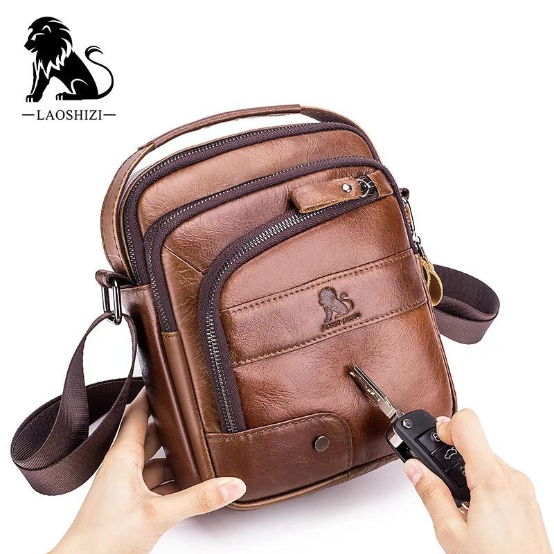 

Genuine vegetables leather men shoulder bag for ipad mini 7.9inch high quality Messenger bags male handbag коричневий
