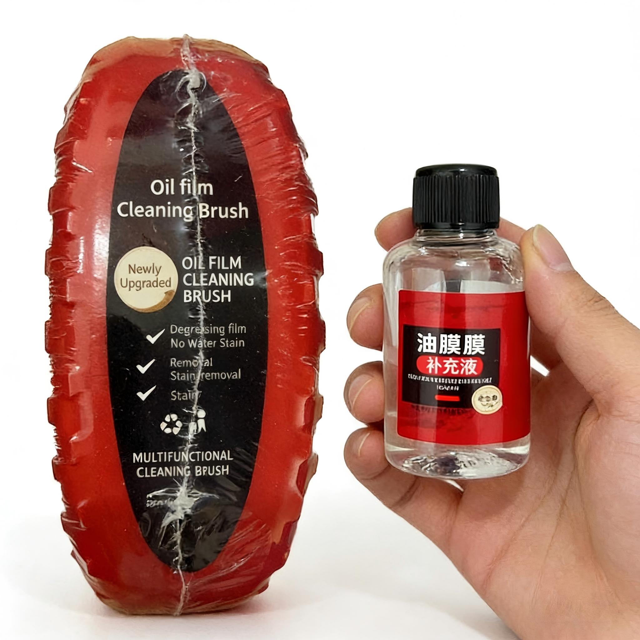 

Car Glass Glossy Powerful Car Windshield Cleaner Oil Film Remover Car Window Glass Cleaner Removes Dirt Car Cleaning Brush A