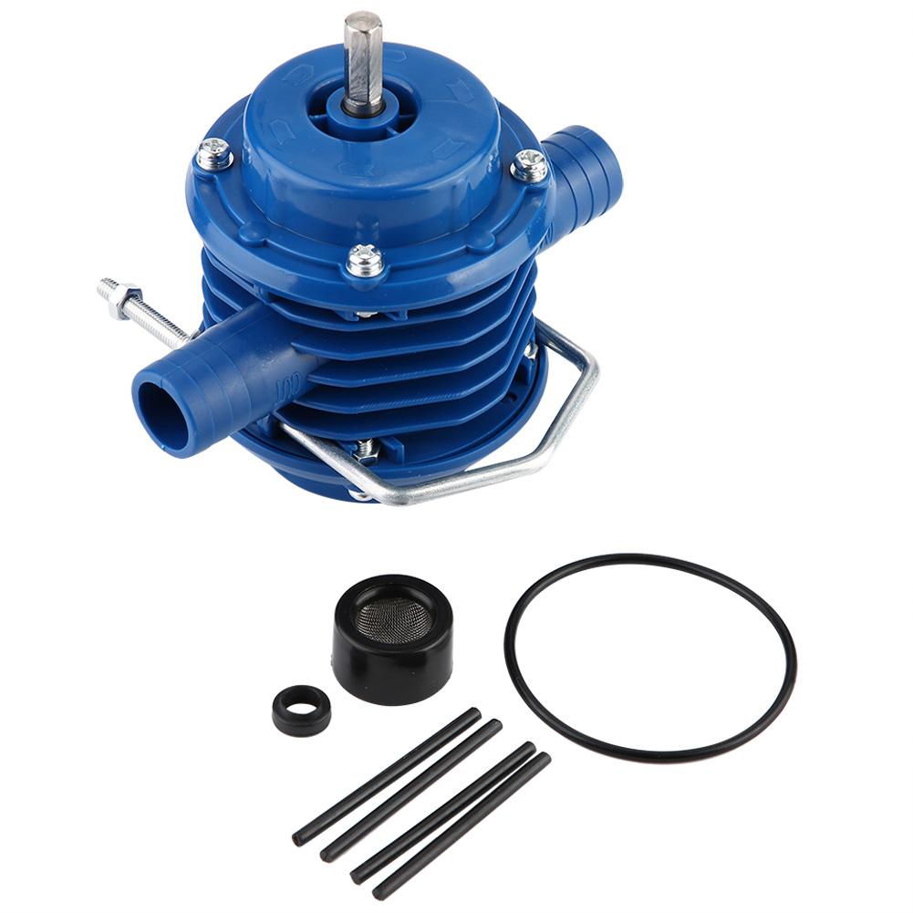 

Blue Mini Self Priming Engineering Plastic Hand Electric Drill Water Pump for Home Garden