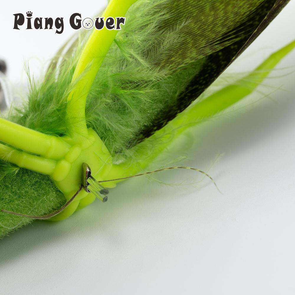 Simulated Grasshopper Cat Teasing Stick change Head Toy Feather Silicone Pet Supplies Toys