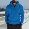 Men's New Spring Half Zipper Hooded Casual Sports Sweatshirt