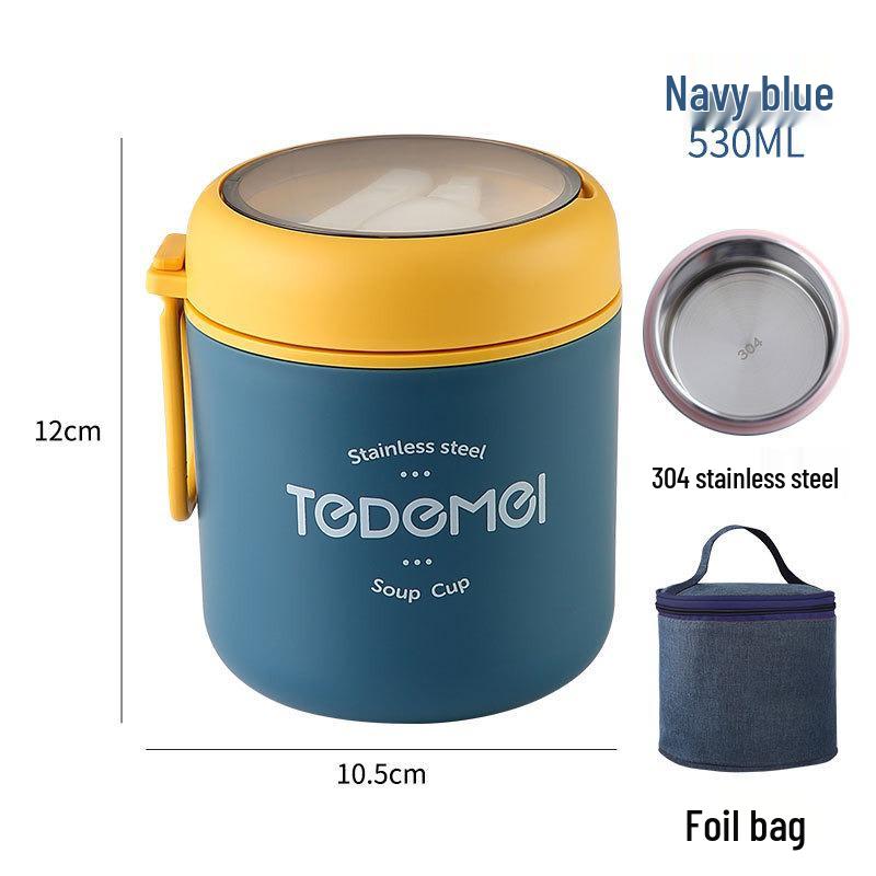 316 Stainless Steel Insulated Lunch Box and Soup Cup for Office Workers and Girls