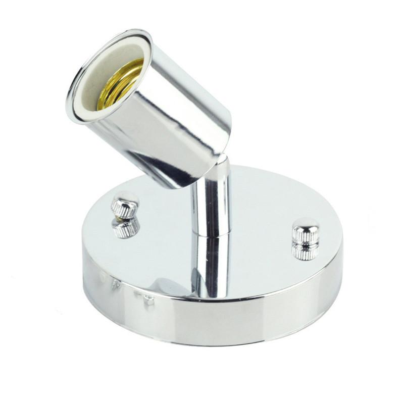 E27 Light Socket Antique Metal Lamp 1pcs Black White Silver Bronze Lamp Base Socket Holder for E27 Edison Incandescent Lamp
