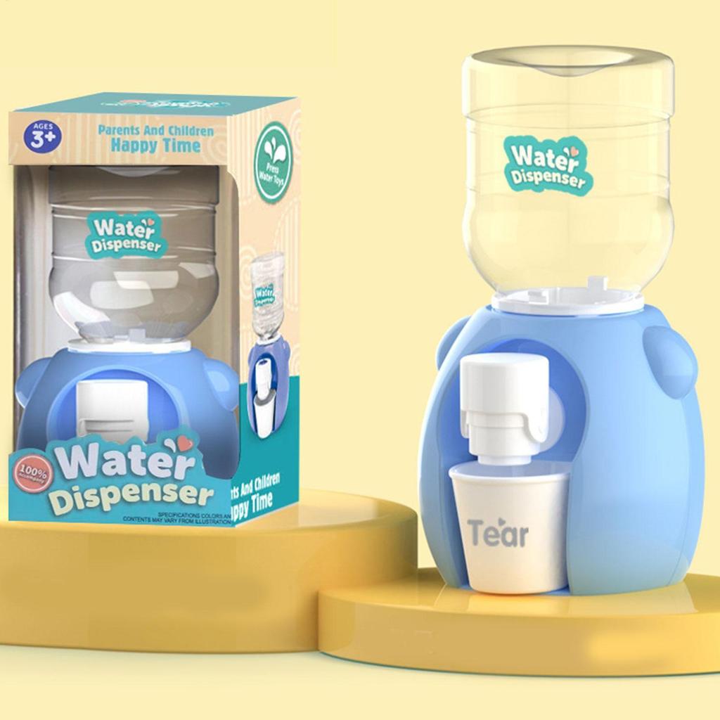 Mini Children Duals Water Dispenser Toy With Cute Warm Water Juice Milk Drinking Fountain Simulation Montessori Kitchen Toys