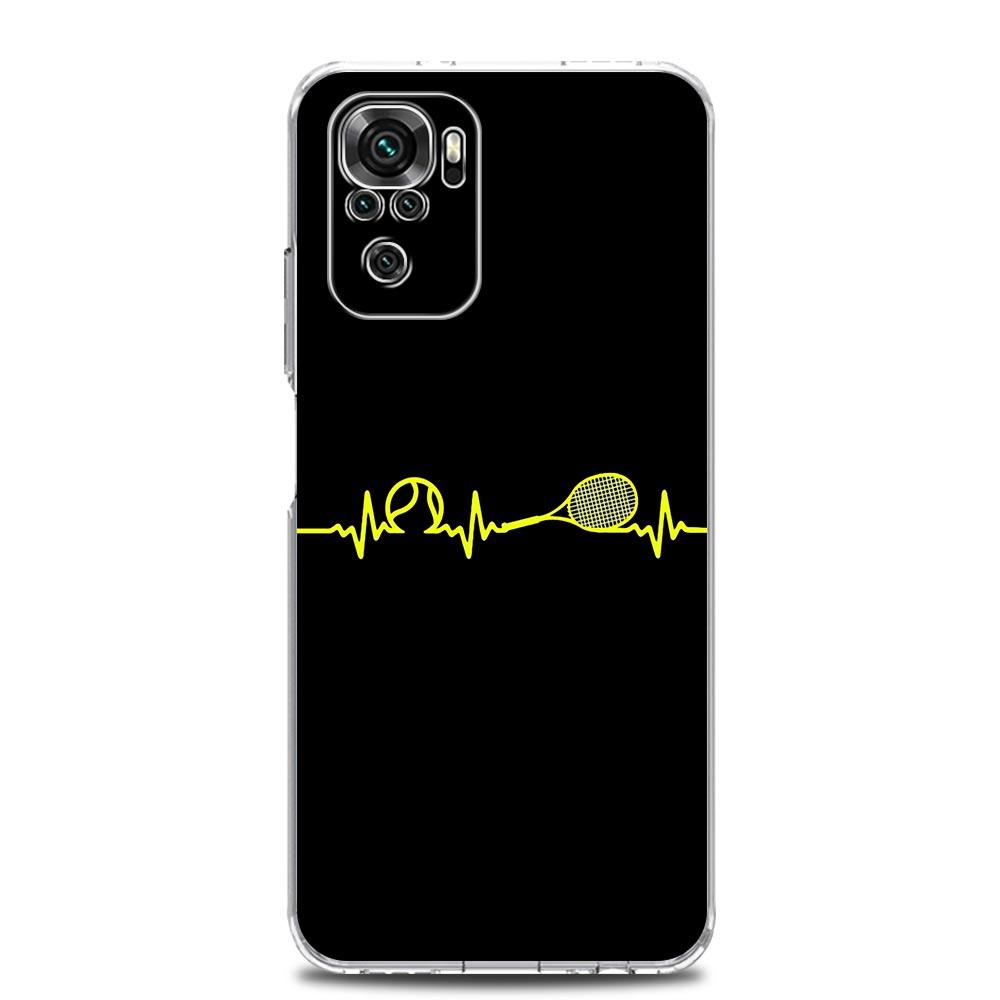 Tennis Ball Sport Phone Case For Xiaomi Redmi Note 13 12 5G 9S 9 8 10 11 Pro 4G 9T 13C 12C 10C 9C 9A 7 Clear Soft Silicone Cover