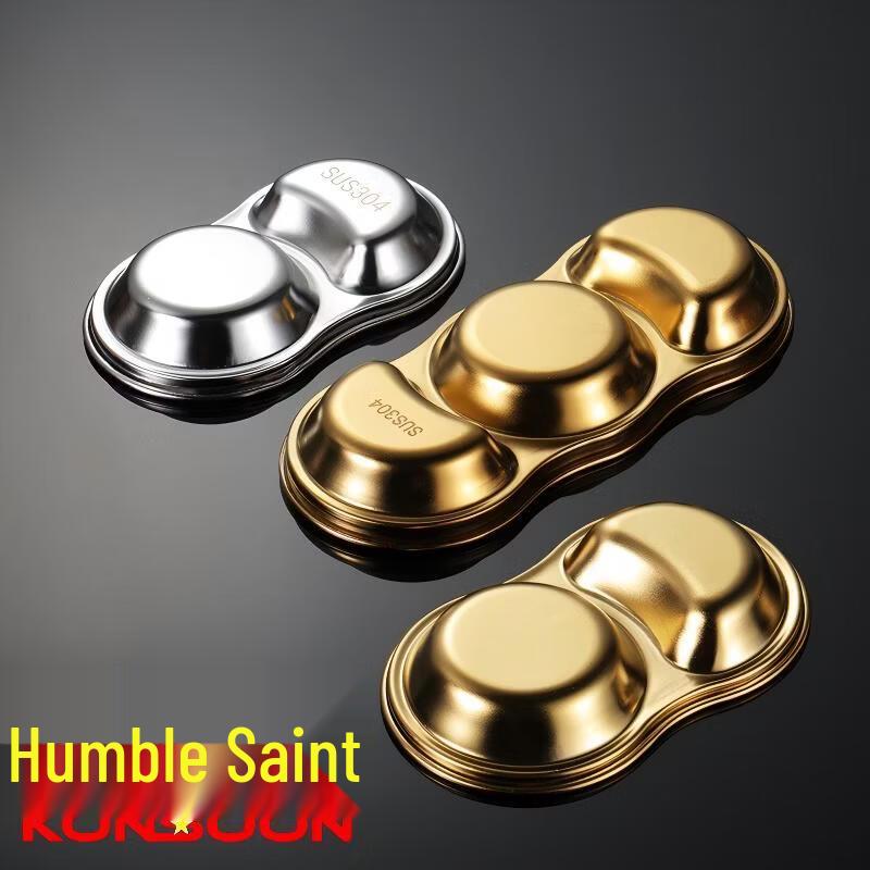 Stainless Steel Multi-Compartment Sauce Dish