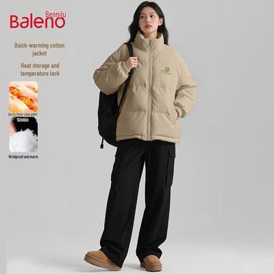 Baleno Damen Koreanischer Stil Stehkragen Steppjacke