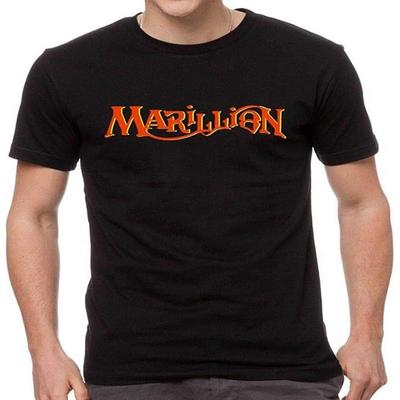 MUSAKT Marillion Logo Herren T-Shirt Kurzarmshirt Schwarz