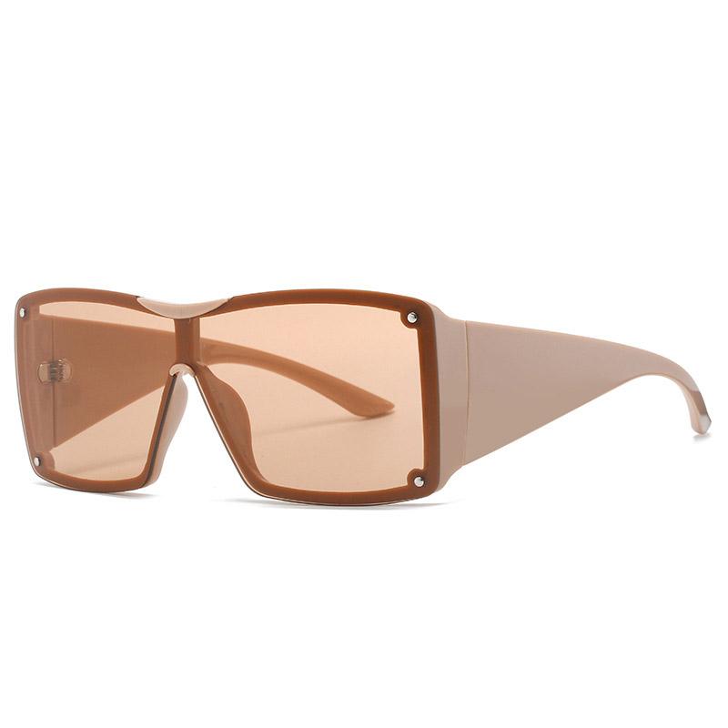 New Fashionable One-piece Women's Sunglasses Personalized Trendy Street Style Sunglasses Versatile Sunglasses 8570