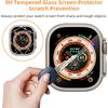 3 Stück Displayschutzfolie aus gehärtetem Glas für Apple Watch Ultra 3 2 1 49MM 49 MM 2025 Vollständiger Schutz Schutzfolie Displayschutzfolie Zubehör