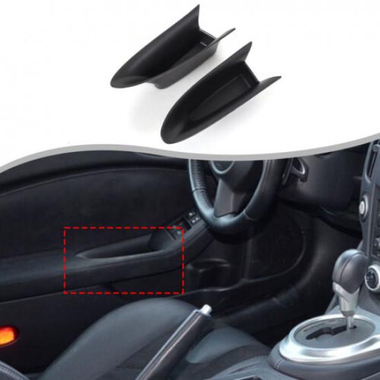 

Black Interior Door Armrest Storage Box Trim for Nissan 370Z Z34 2009-