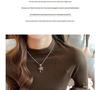 2024 Women's Ribbed Raglan Sleeve Semi-High Neck Base Layer Shirt