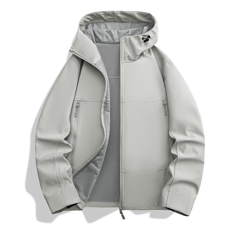 2026 Lightweight Windproof Waterproof Softshell Jacket for Men & Women - Breathable, Hooded, Thin Fleece for Mountaineering