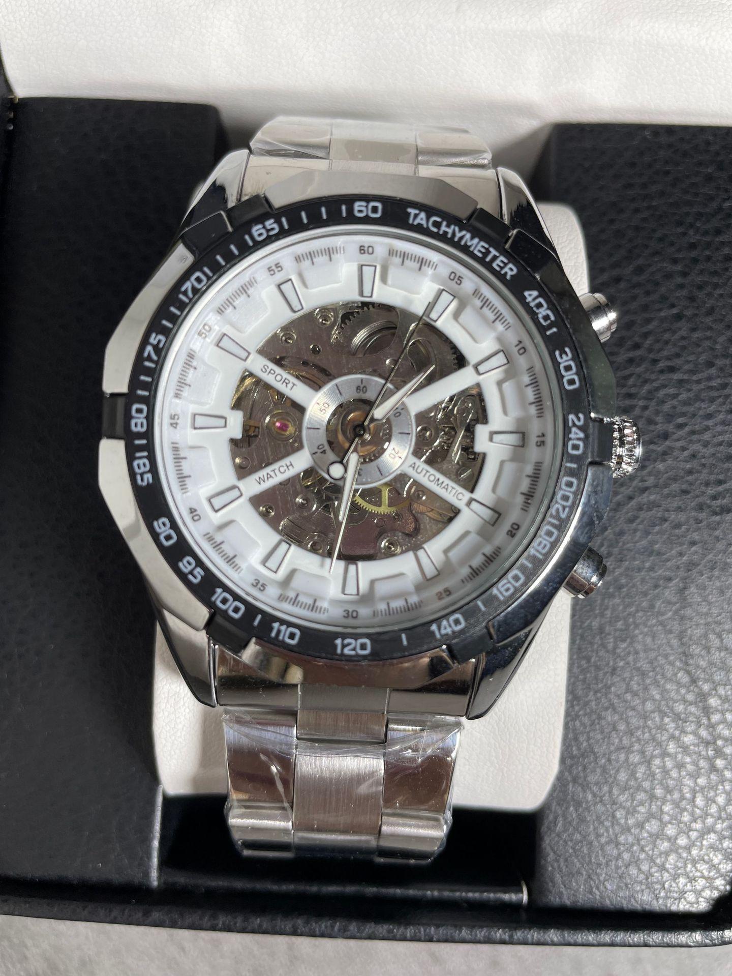 Mechanical Watch Fully Hollow Men S Automatic Mechanical Watch Men S Automatic Mechanical Watch Steel Belt