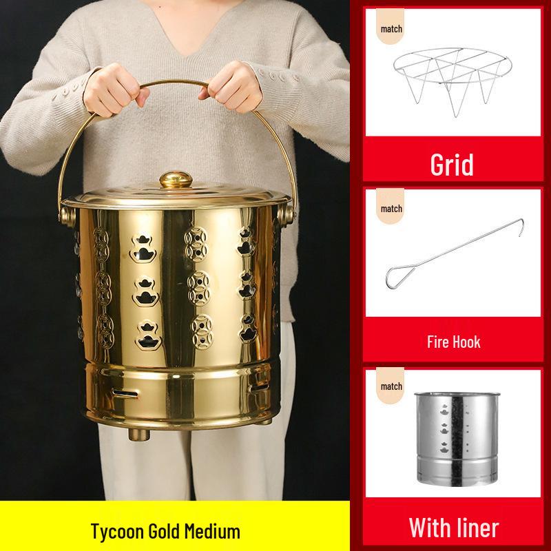Incinerator Fire Bucket for Burning Paper and Incense