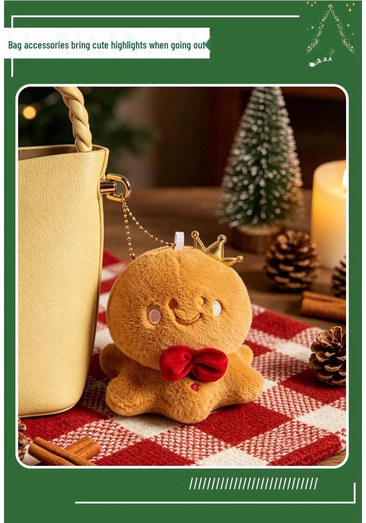 Neue Oktopus-Serie Weihnachts-Stoffpuppen: Niedliche Schneemann- & Lebkuchenmann-Dekorationen, Taschenanhänger, Festivalgeschenke