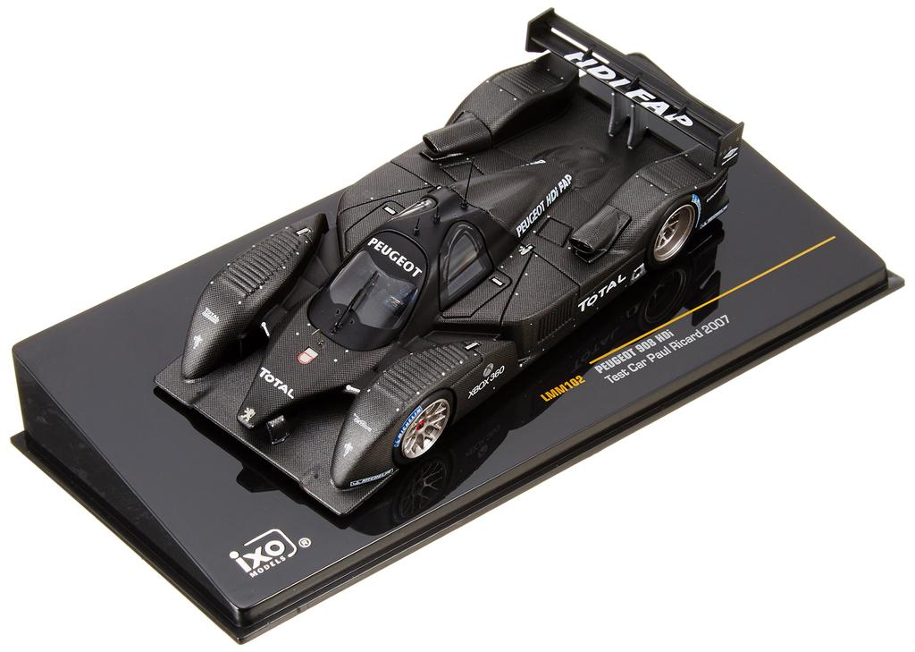 Ixo Peugeot 908 V12 HDI 07 Test Car Black Completed Product 1/43 P.Ricard (LMM102)