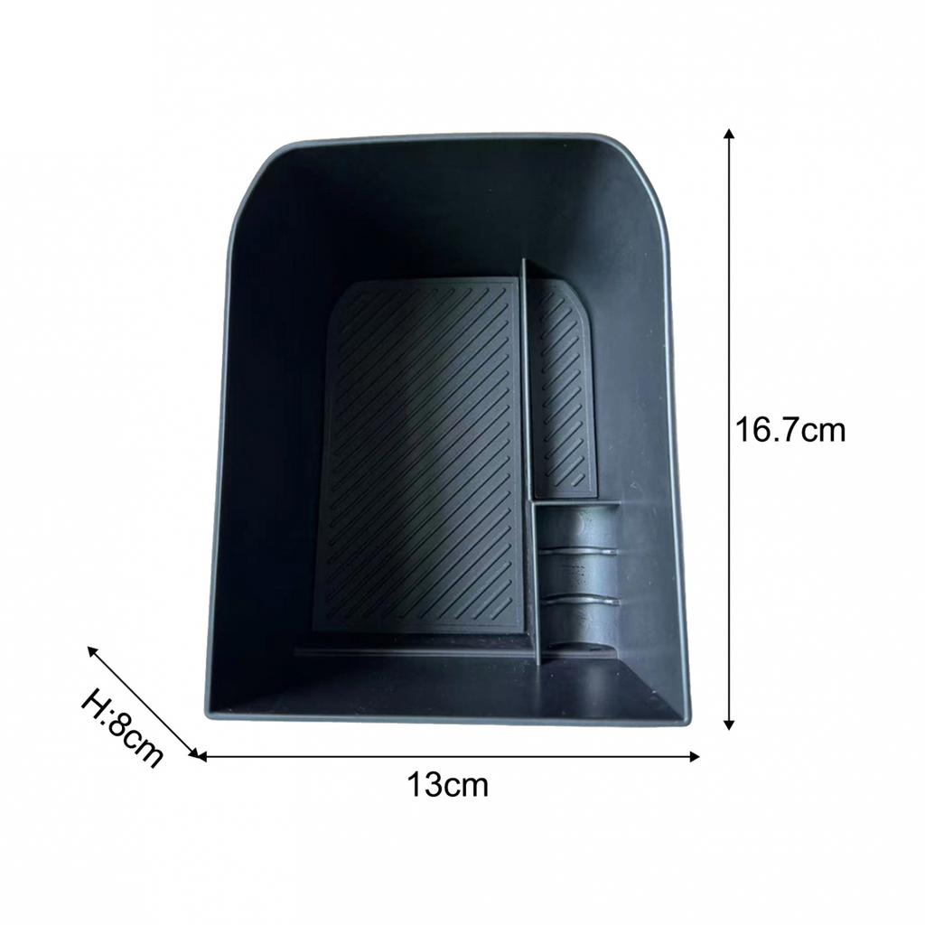 ABS Material Car Console Storage Box Black Color Direct Installation