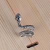 Men's Trendy Simple Single Ring Retro Domineering Snake Food Ring