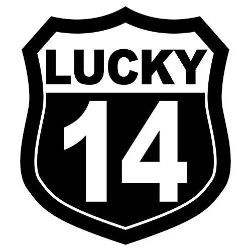 nc-smile Number Sticker Type A Black L Size Lucky Number large