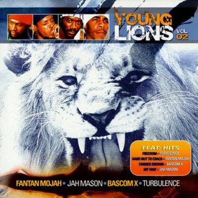 LP Record FANTAN MOJAH, JAH MASON, BASCOM X,  - Young Lions Volume 2 GRLP3157 Jet Star 2005 UK Reggae, Ska & Dub