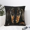 Dachshund Dog Wiener Sausage Doxie Pillowcase Polyester Cushion Cover Gift Throw Pillow Case Cover Bedroom Square 18