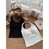 Kumikumi Gyaru Style Solid Halter Top Sling Women clothes Summer With Chest Pad Sexy Inner wear Base Top