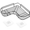 Black and White Shower Gel Storage Rack Bathroom Corner Rack Kitchen Seasoning Rack Tripod Kitchen Accessories