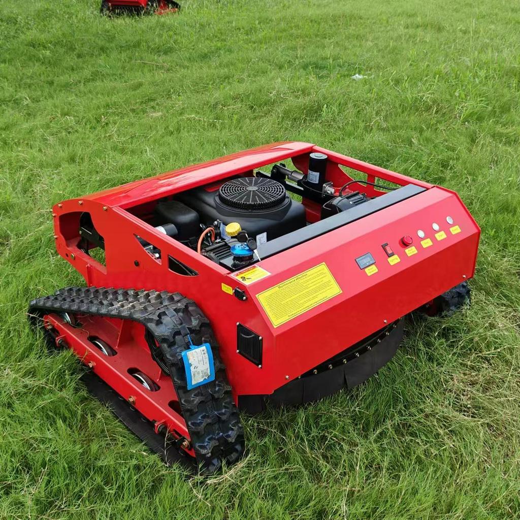 Crawler Remote-Controlled Lawn Mower HT800: Multi-Terrain Grass Shredder & Cutter