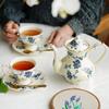 Evropská Bone China Čajová sada Anglický odpolední čajový set Čajová konvice Vysoce kvalitní porcelánová konvice na kávu
