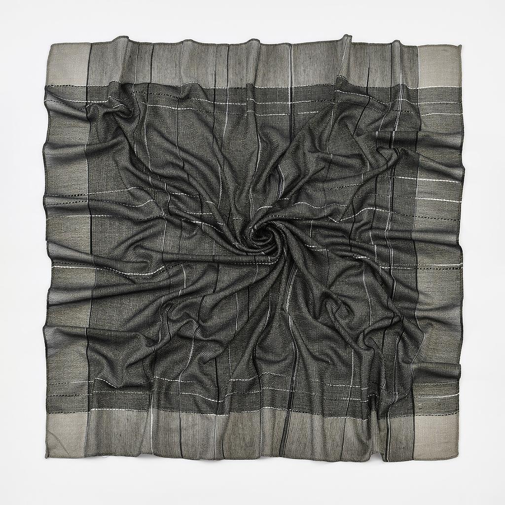 100*100cm Muslim Square Scarf Plaid Pattern Hijab Scarf Woman Muslim Hair/Headwraps Fashion Femme Turban Ramadan Headscarf