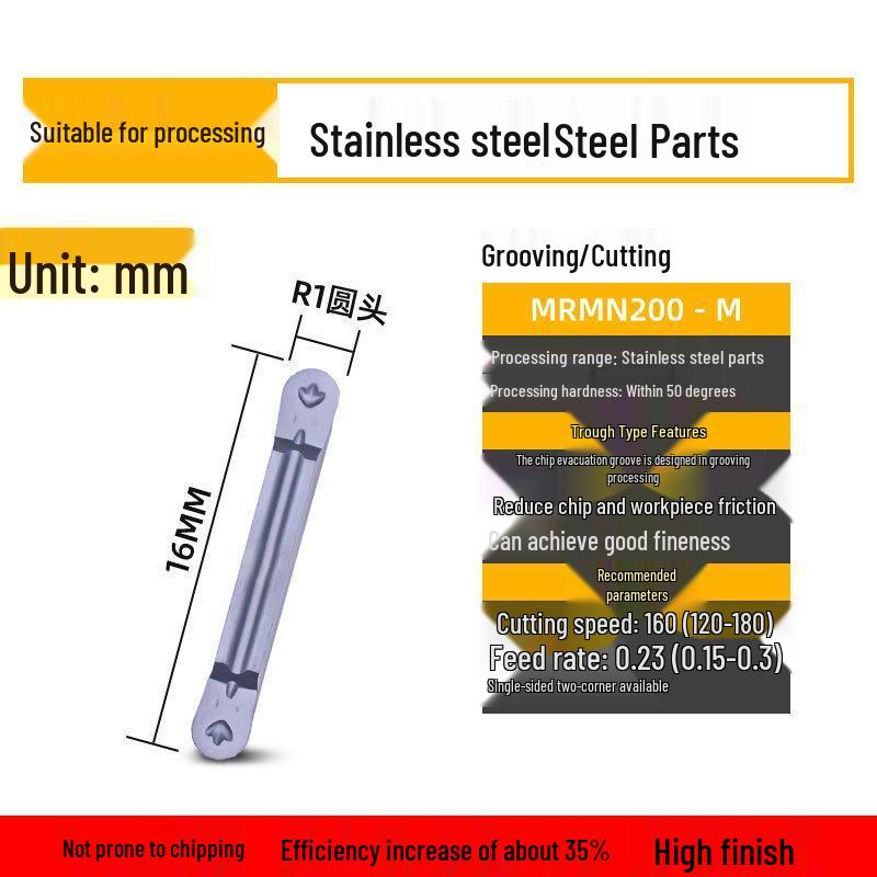CNC Lathe Grooving Inserts MGMN300-M End Face Cutting Tools