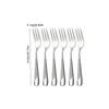 6pc/30pc Stainless steel silver high-end star diamond tableware set knife, fork and spoon dessert fork and spoon