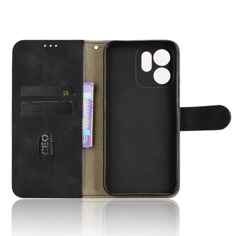 For Oppo Reno14 F 5G Leather Case Skin Feel Anti Drop Wallet Flip Phone Cover