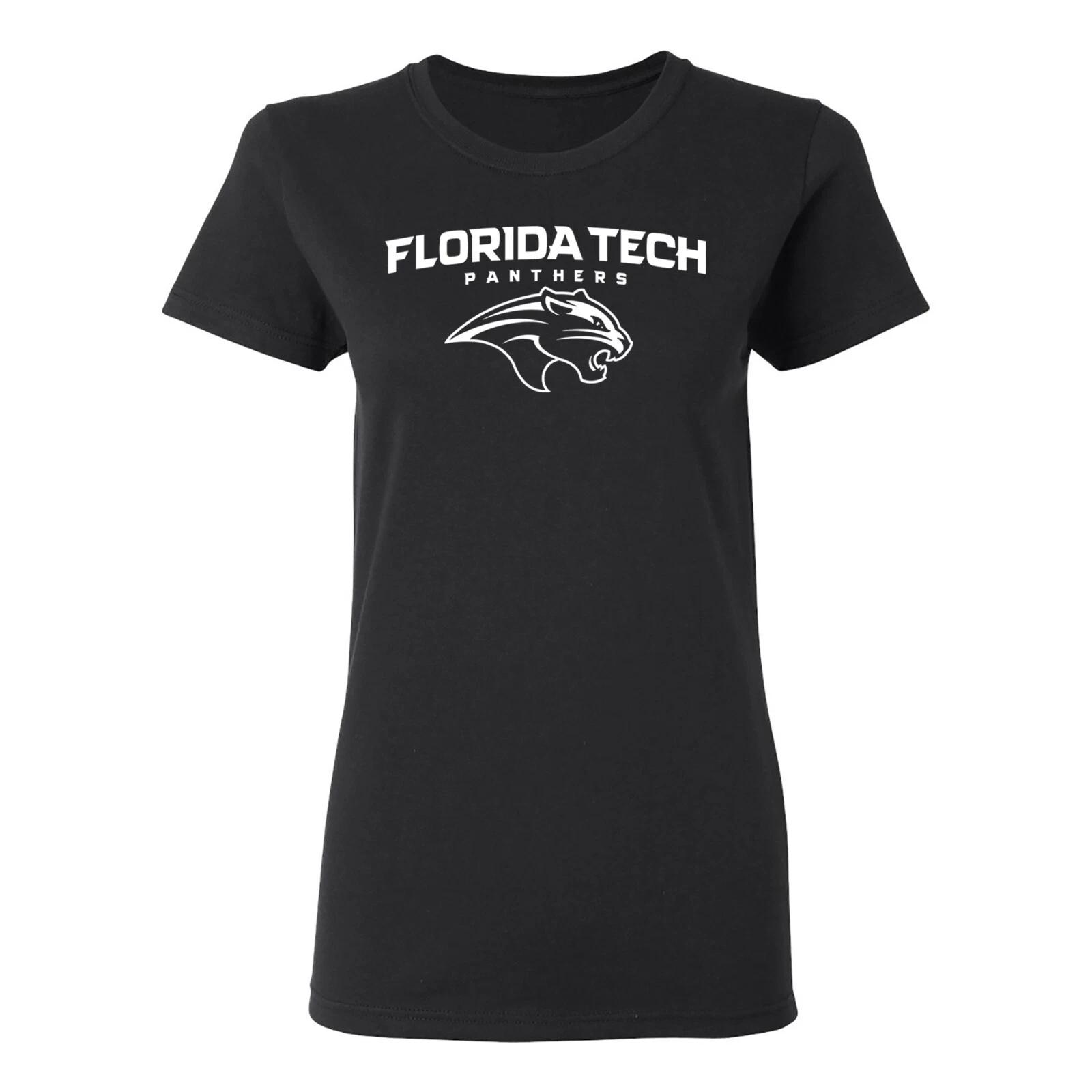 Florida Tech Panthers Arch Logo Womens T-Shirt - Black XL