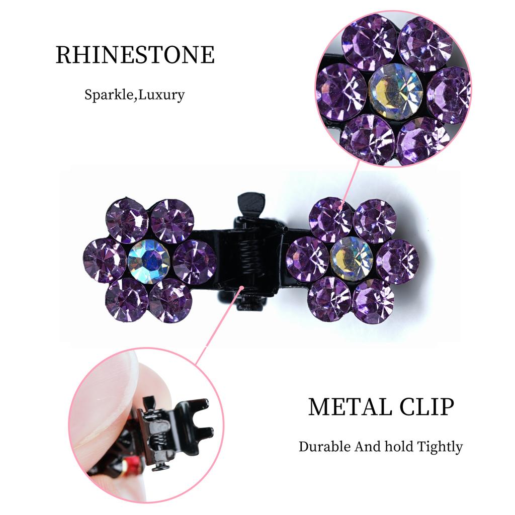 20Pcs Little Baby Girls HairBangs Mini Hair Claw Clip Hair Pin Rhinestone Hair Accessories Clips for Girls,Teens, Kids, Toddlers