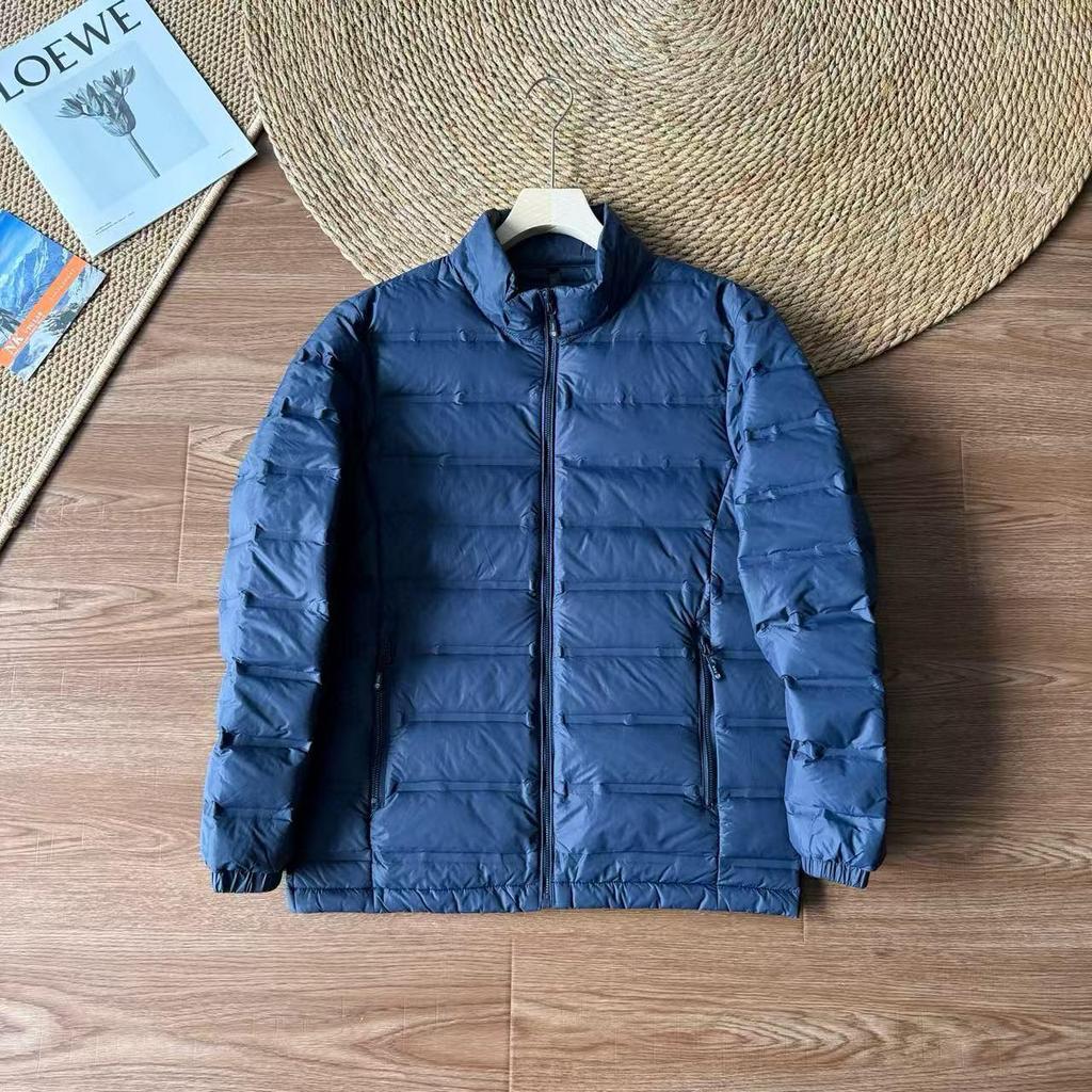 Unisex Lightweight Down Jacket: High-Quality, Stand-up Collar, for Autumn/Winter Outdoor Mountaineering
