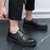 Dress Brock Leather Shoes British Fashion Business Men's Shoes Versatile Wedding Leather Shoes Leleathershoes