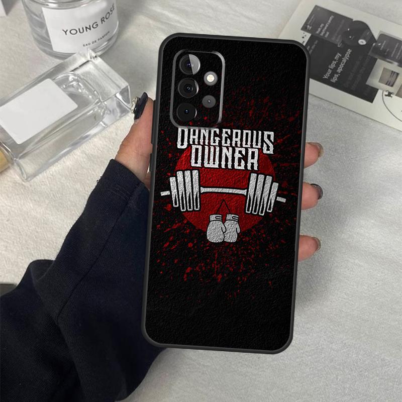 Warning Angry Danger Owner Case For Samsung Galaxy A13 A23 A33 A53 A17 A06 A16 A56 A36 A54 A34 A14 A52 A32 A15 A35 A55