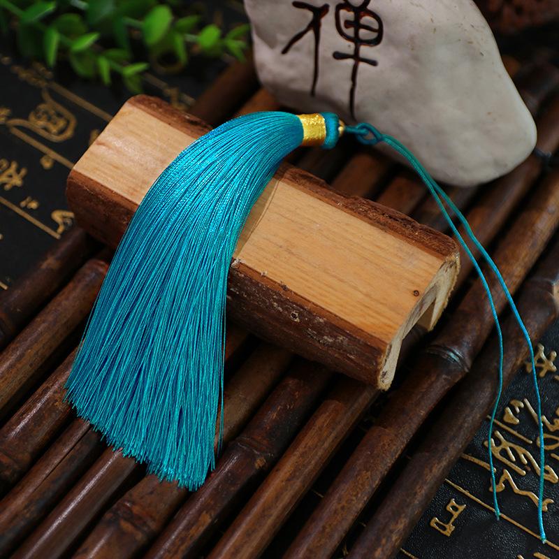 Tassel 13Cm Double Pull Circle Around Gold Thread Tassel, Polyester Tassel Ears, Fan Pendant Pendant Tassel Accessories, Tassel