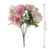 Simulated Silk Roses Daisy Bouquet Rose Vases Decorative Fake Hydrangea  For Vases