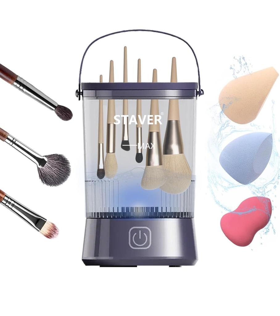 Upgraded Makeup Brush Fully Cleans and hangs brushes to dry in one Simple Compact and easy to Ideal for travel and home 2025 VersionElectric