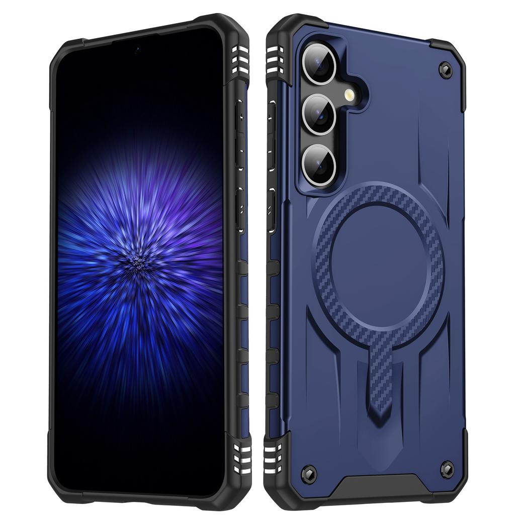 For Samsung Galaxy S25+/S24+ Case Compatible with MagSafe Four Corner Airbags PC+TPU Phone Cover