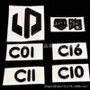 Leapmotor C11 Trunk Logo: LEAPMOTOR Tailgate Black Car Sticker Modification