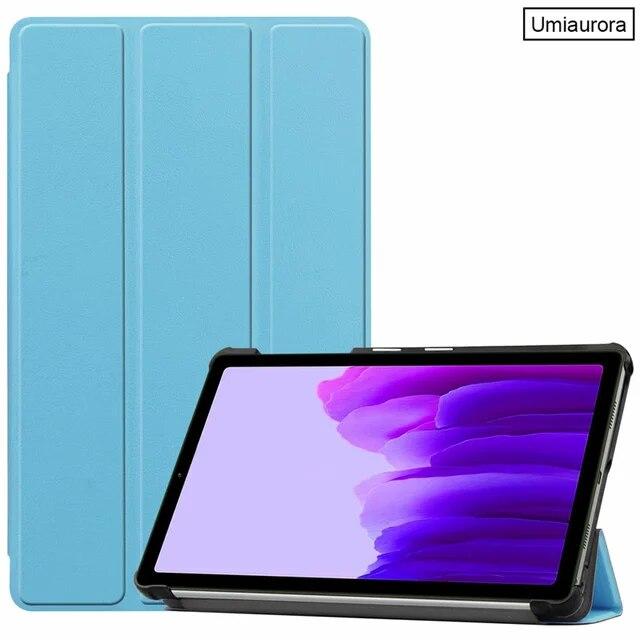 

Для Samsung Tab A8 10.5 2021 SM-X200 SM-X205 Smart Leather Flip Cover Протиударний чохол для Tab A7 Lite 10.4 SM-T500 SM-T220 Чохол S6 Lite 10.4 P615 світло-синій колір