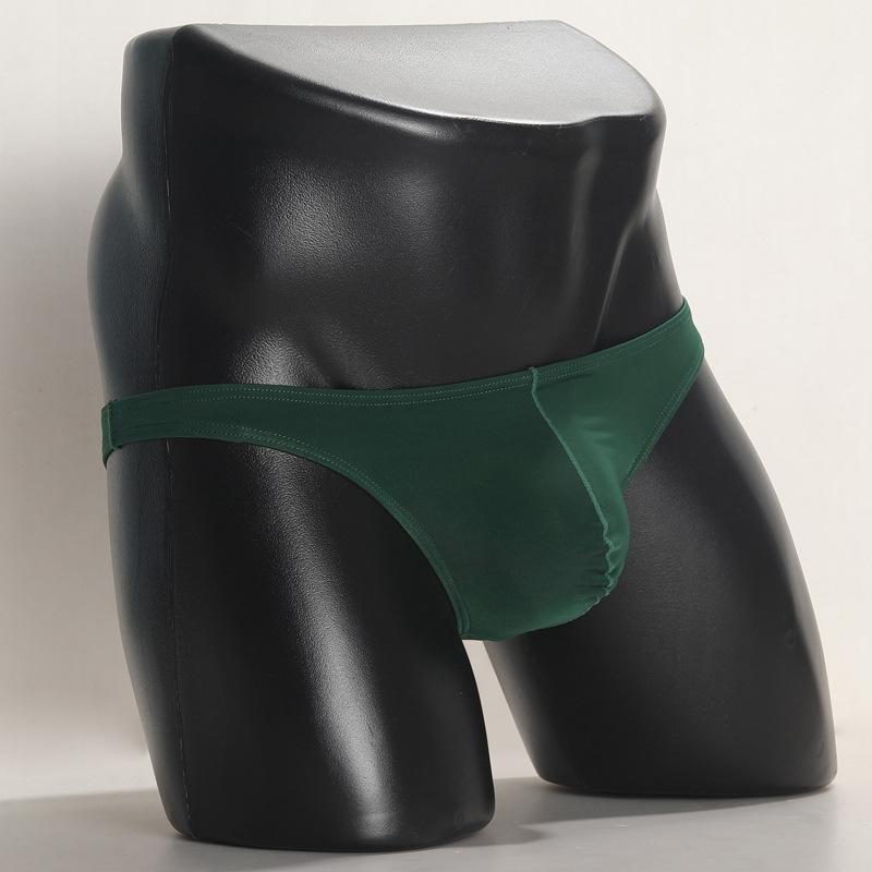 Herren Dreieck Unterwäsche Eis Seide Sommer Sexy Erwachsener Niedrige Taille Herren String Unterwäsche
